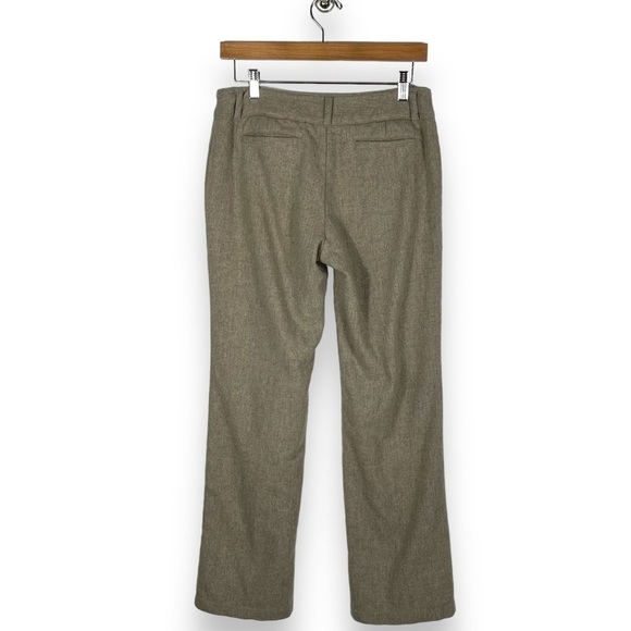 American Eagle Low Rise Wool Rise Straight Leg Trousers, Tan Tweed, Size 6 - Picture 10 of 10